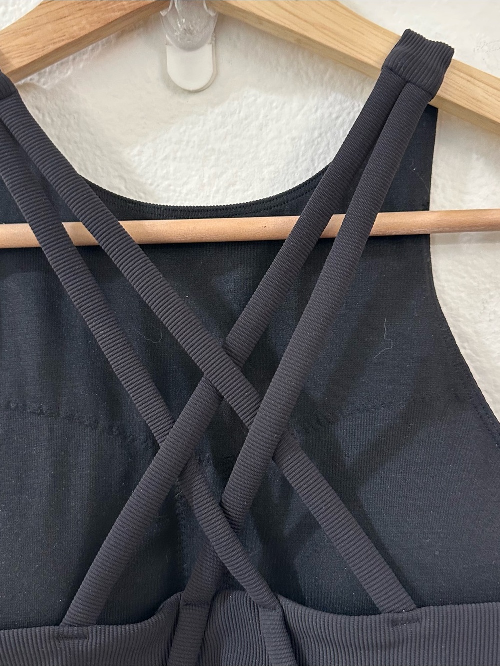 Lululemon Energy Bra Ribbed High Neck Long Line Black Size 4 - Picture 8 of 11